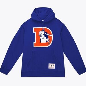 Denver Broncos Royal Basic Logo Pullover Hoodie New With Tags Size X-Large